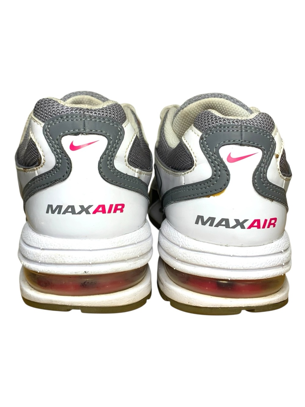 Retro Nike Air Max Motor Running Shoes Gray White Patent Low Sneakers Sz 7 Y2K - Picture 4 of 16